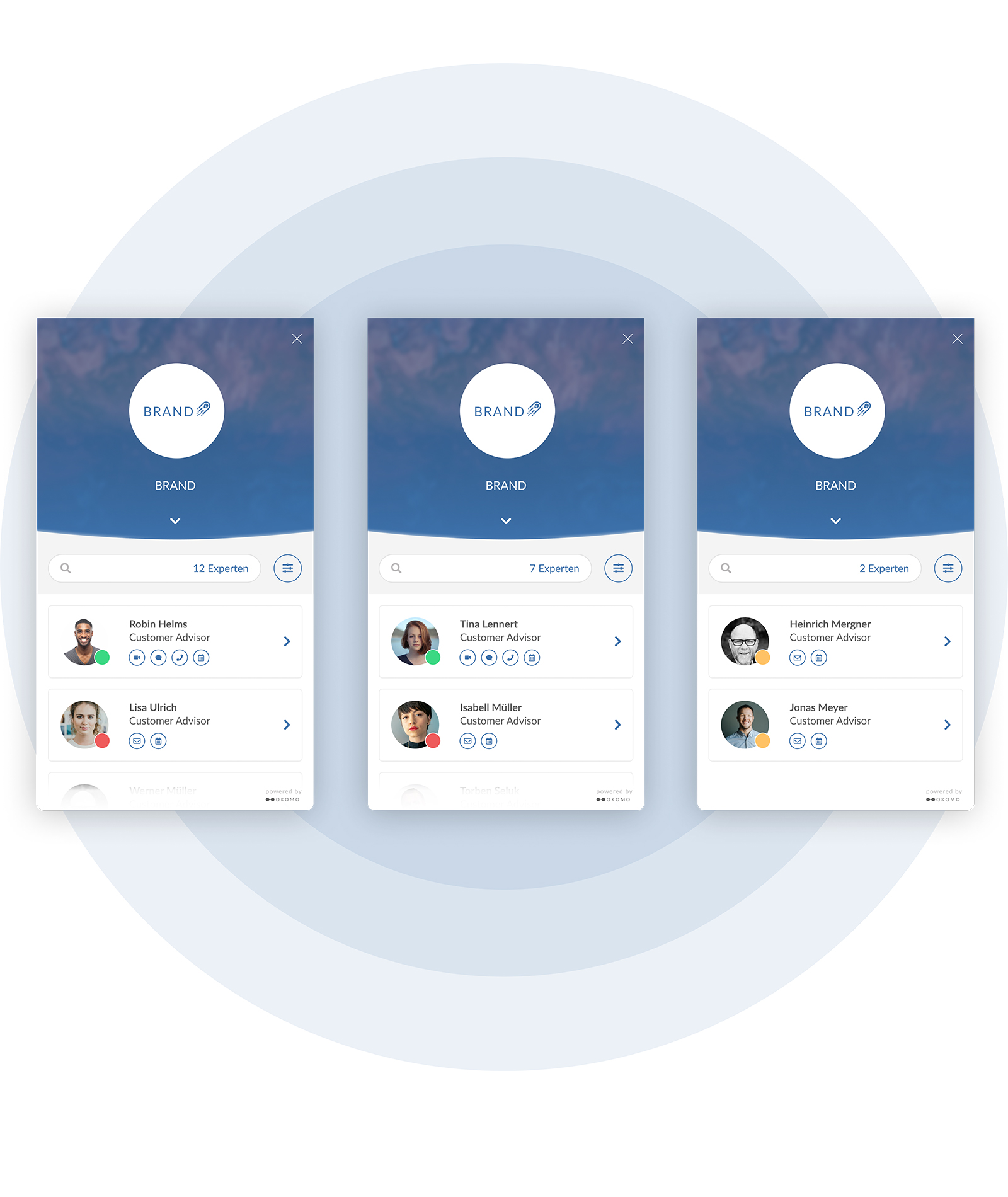 OKOMO Plattform mit interaktivem Mitglieder-/Partnerverzeichnis und Firmenverzeichnis
