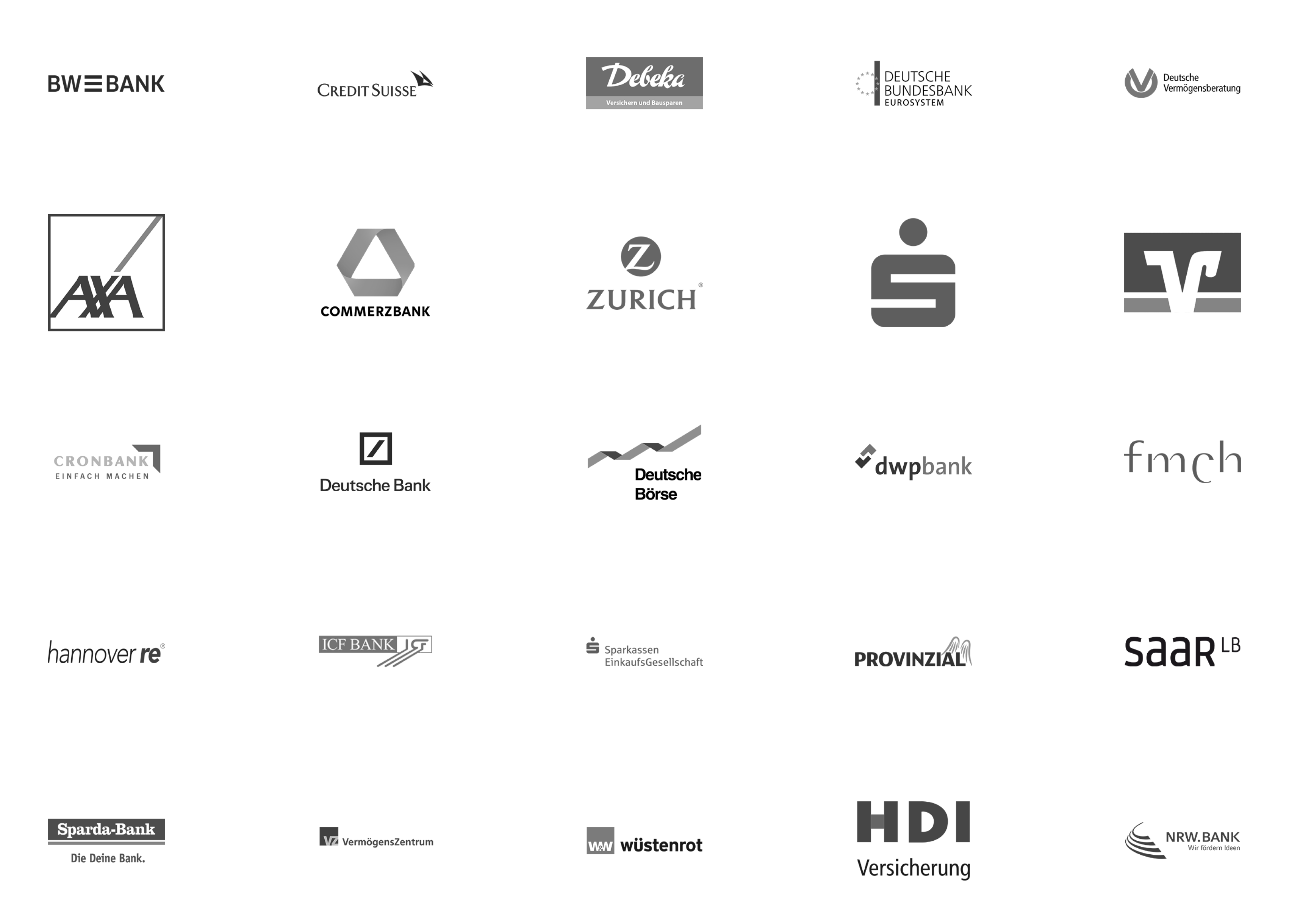 Banken & Versicherungsbranche Logos